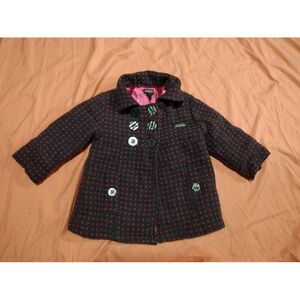 kenneth cole‎ reaction girls pink grey peacoat size 3t